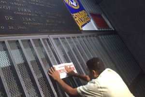 El sello fue colocado para cerrar el estadio Jalisco