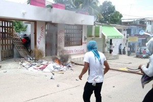 En la manifestaci�n tambi�n reiteraron su rechazo a las elecciones
