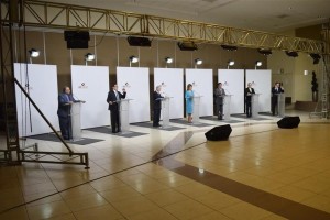 Aspecto del encuentro entre los aspirantes