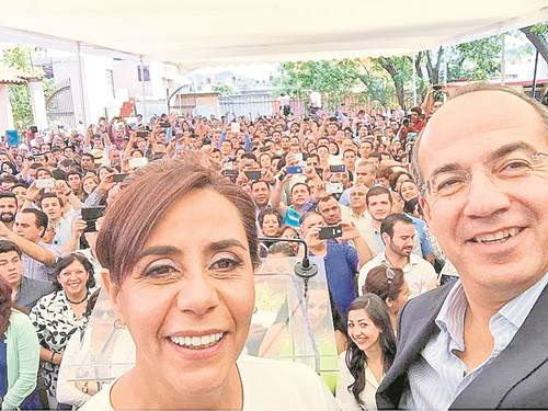 El ex presidente estuvo en Michoac�n el 22 de marzo apoyando a su hermana Luisa Mar�a 