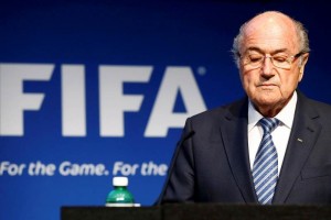 Joseph Blatter en conferencia despu�s del esc�ndalo de corrupci�n
