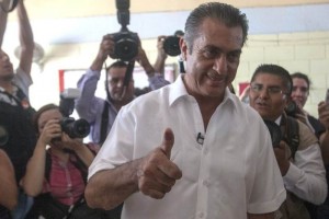 El candidato, captado al emitir su voto el 7 de junio