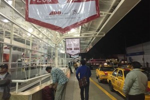 Aspectos de la terminal de autobuses libre del bloqueo