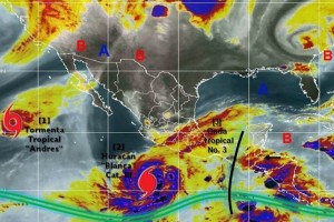 Las condiciones de precipitaciones estar�n acompa�adas de tormentas el�ctricas, ca�da de granizo y v