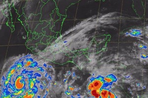 A las 09:00 horas GMT el ojo del cicl�n se ubicaba a 790 kil�metros al sur de Manzanillo o a mil 330