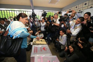 Optimista, la candidata dijo que 