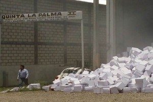 En una bodega fueron descubiertas cientos de despensas que, al parecer, el PVEM pretend�a entregar 