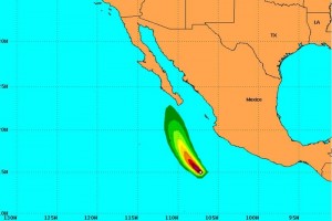 El meteoro tiene vientos m�ximos sostenidos de 150 kil�metros por hora, lo que significa que es un h