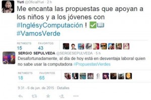 Los mensajes fueron compartidos con Hashtags que apoyaban al Partido Verde