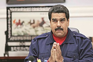 El presidente venezolano, Nicols Maduro, se manifest ayer en el Palacio de Miraflores en Caracas, 